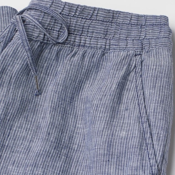 H&M Blue Striped Linen Joggers - L - Picture 3 of 7